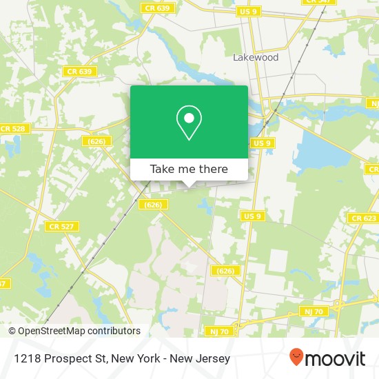 1218 Prospect St, Lakewood, NJ 08701 map