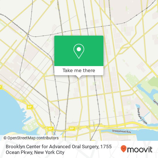 Brooklyn Center for Advanced Oral Surgery, 1755 Ocean Pkwy map