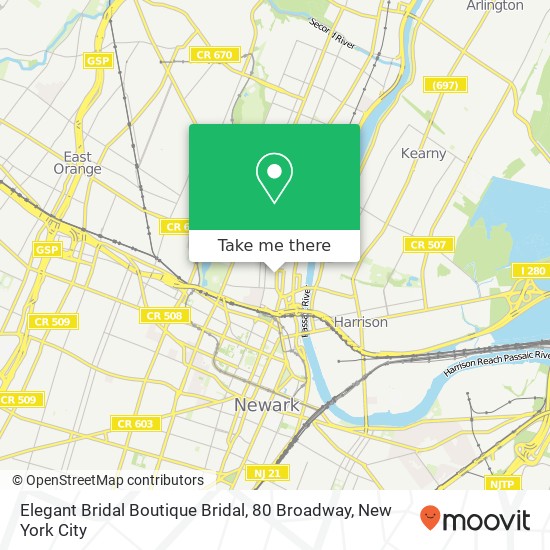 Elegant Bridal Boutique Bridal, 80 Broadway map