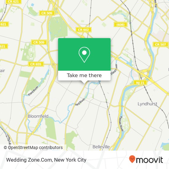 Wedding Zone.Com map