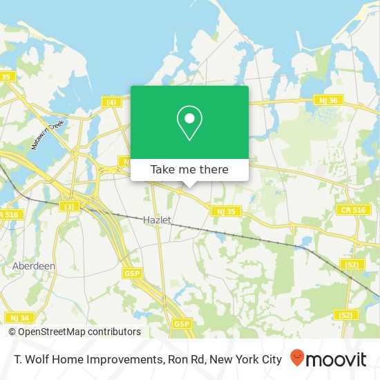 Mapa de T. Wolf Home Improvements, Ron Rd