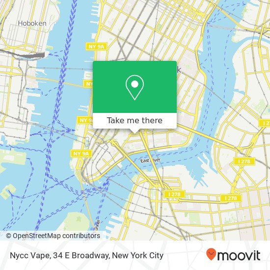 Nycc Vape, 34 E Broadway map