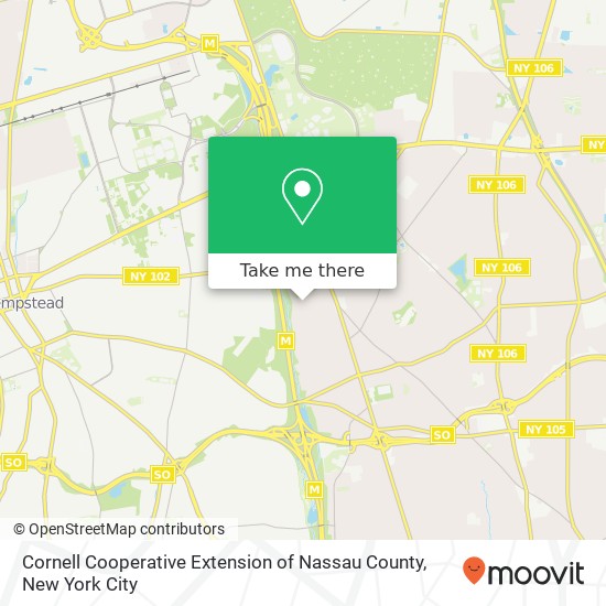 Cornell Cooperative Extension of Nassau County map