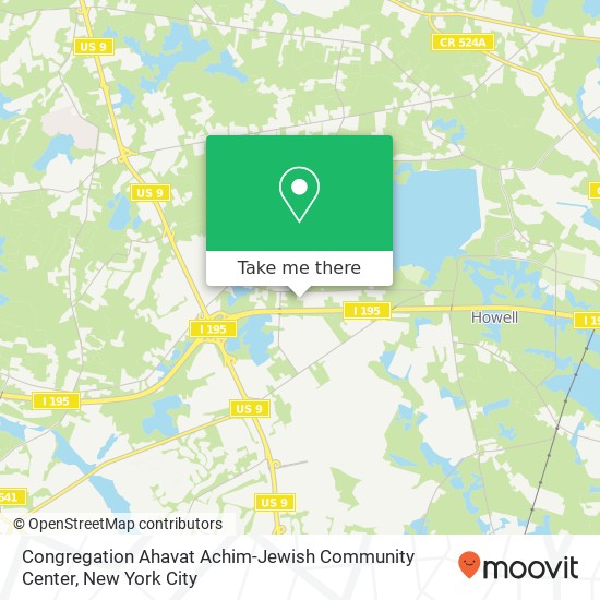 Congregation Ahavat Achim-Jewish Community Center map