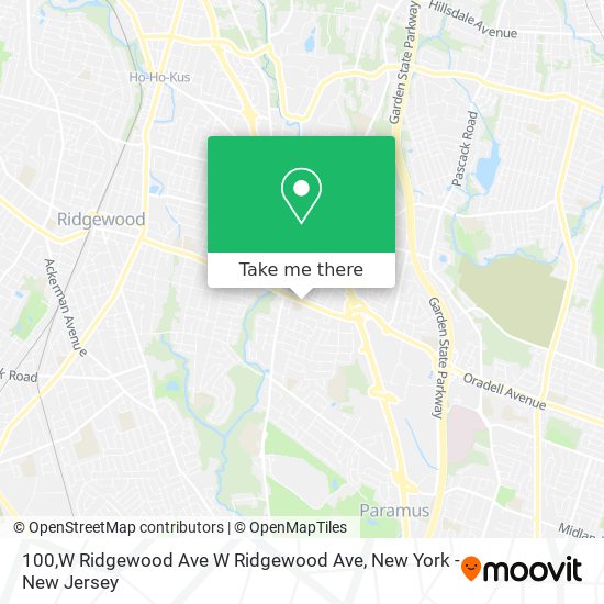 Mapa de 100,W Ridgewood Ave W Ridgewood Ave