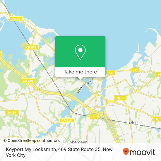 Mapa de Keyport My Locksmith, 469 State Route 35