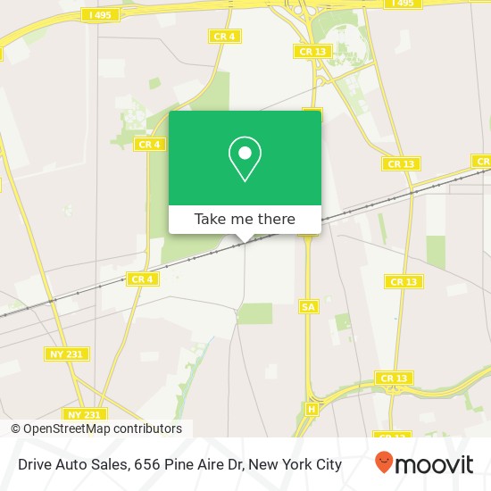 Drive Auto Sales, 656 Pine Aire Dr map