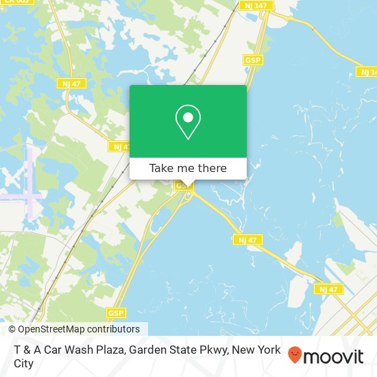 T & A Car Wash Plaza, Garden State Pkwy map