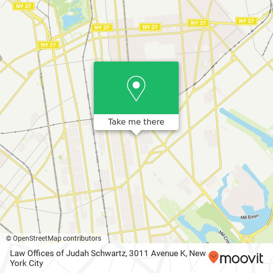 Law Offices of Judah Schwartz, 3011 Avenue K map