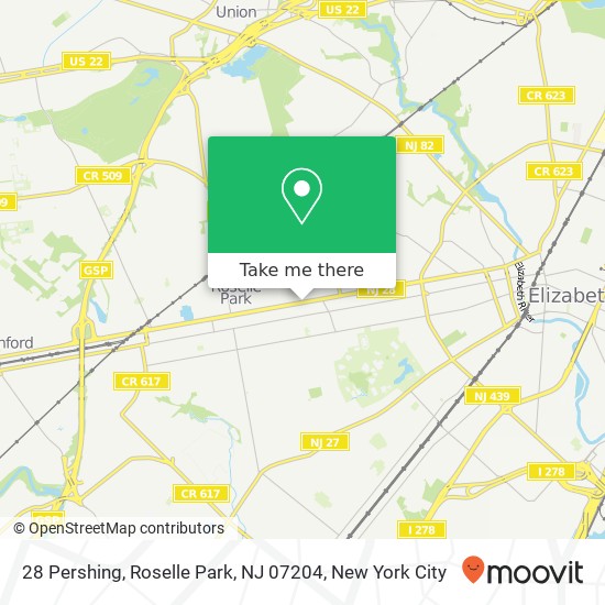 28 Pershing, Roselle Park, NJ 07204 map