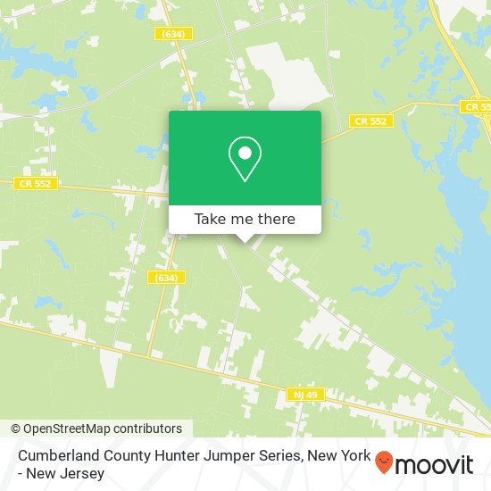 Mapa de Cumberland County Hunter Jumper Series, 3001 Carmel Rd