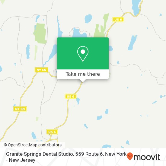 Mapa de Granite Springs Dental Studio, 559 Route 6