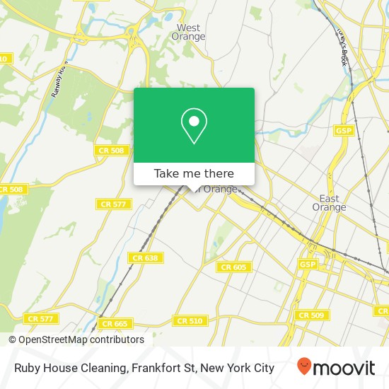Mapa de Ruby House Cleaning, Frankfort St