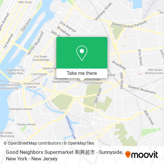 Good Neighbors Supermarket 和興超市 - Sunnyside map