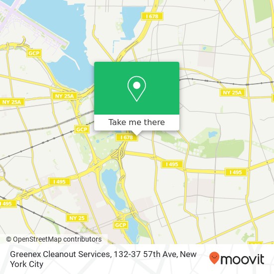 Mapa de Greenex Cleanout Services, 132-37 57th Ave