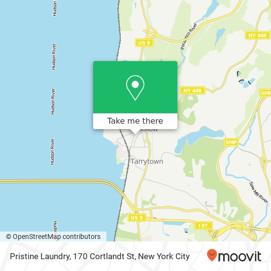 Mapa de Pristine Laundry, 170 Cortlandt St