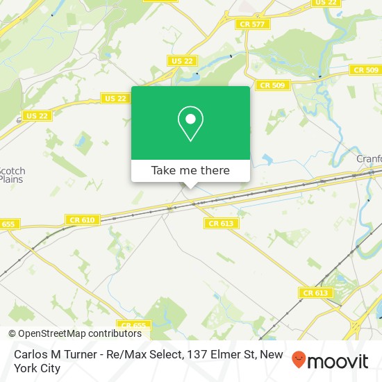 Mapa de Carlos M Turner - Re / Max Select, 137 Elmer St