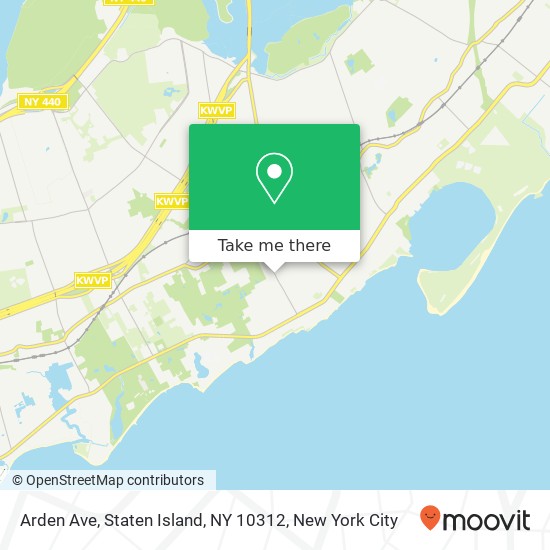 Mapa de Arden Ave, Staten Island, NY 10312