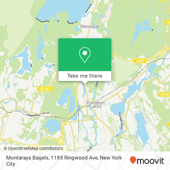 Montarays Bagels, 1185 Ringwood Ave map