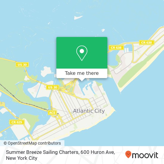 Mapa de Summer Breeze Sailing Charters, 600 Huron Ave