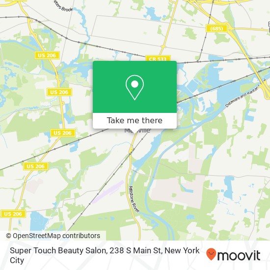 Super Touch Beauty Salon, 238 S Main St map