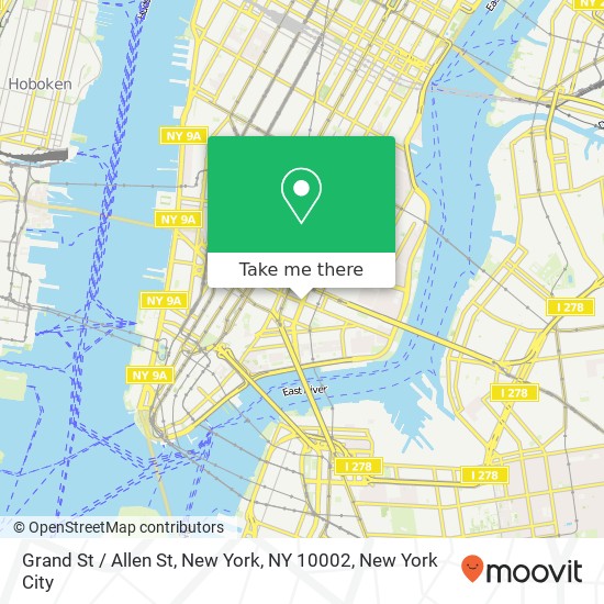 Mapa de Grand St / Allen St, New York, NY 10002