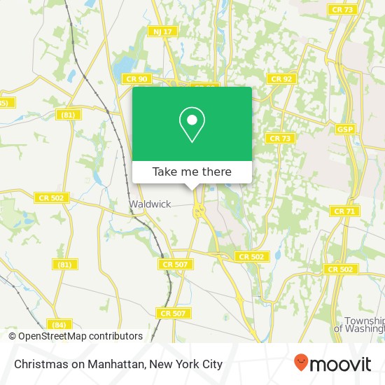 Mapa de Christmas on Manhattan