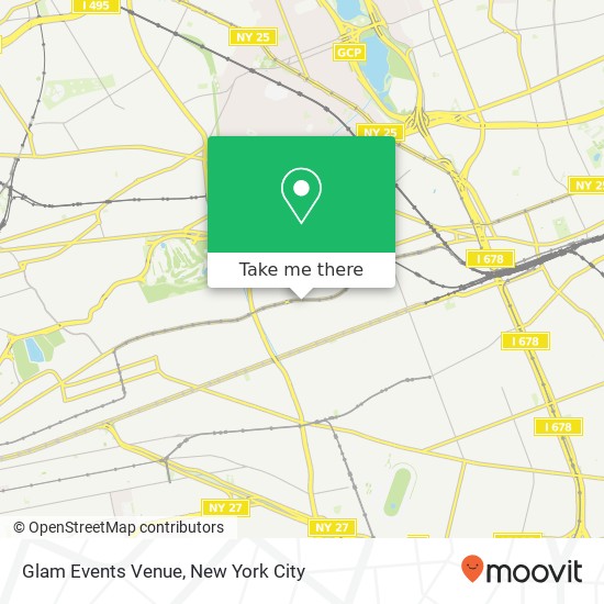 Glam Events Venue map