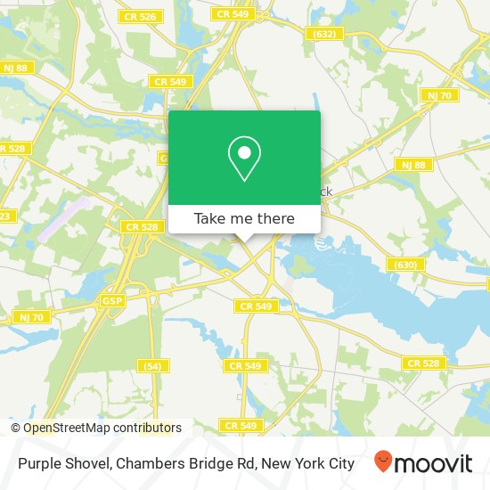 Mapa de Purple Shovel, Chambers Bridge Rd
