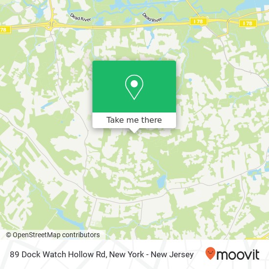 Mapa de 89 Dock Watch Hollow Rd, Warren, NJ 07059