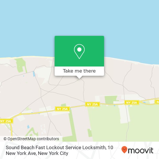 Sound Beach Fast Lockout Service Locksmith, 10 New York Ave map