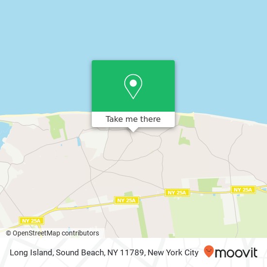 Mapa de Long Island, Sound Beach, NY 11789