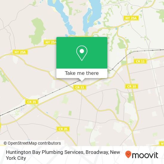 Mapa de Huntington Bay Plumbing Services, Broadway