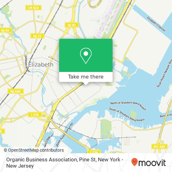 Mapa de Organic Business Association, Pine St