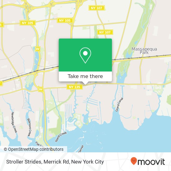 Stroller Strides, Merrick Rd map