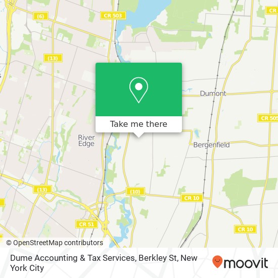 Mapa de Dume Accounting & Tax Services, Berkley St