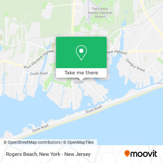 Rogers Beach map