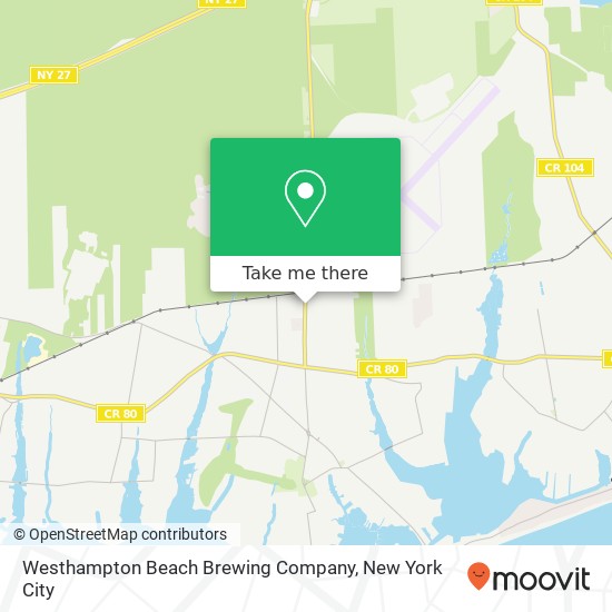 Westhampton Beach Brewing Company map