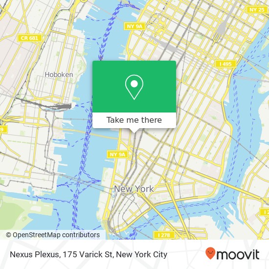 Mapa de Nexus Plexus, 175 Varick St