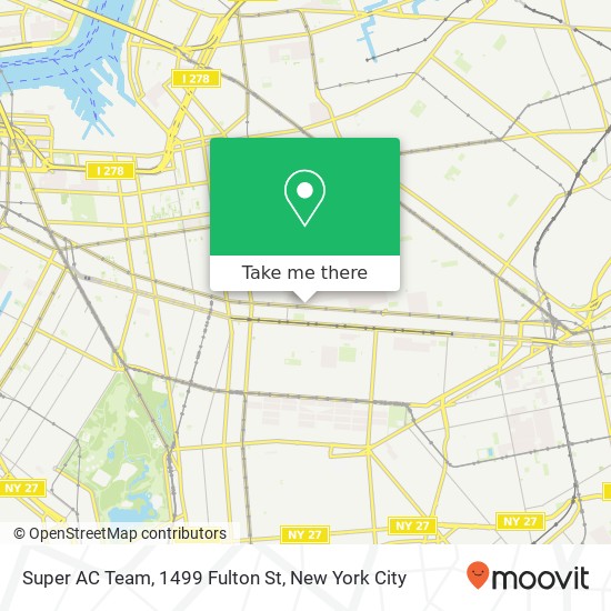 Super AC Team, 1499 Fulton St map