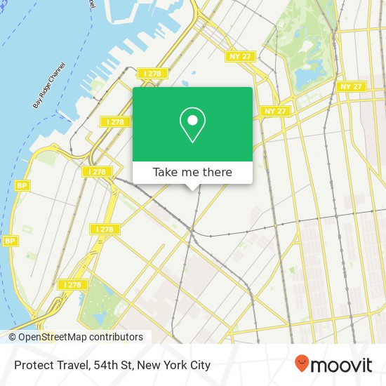 Protect Travel, 54th St map