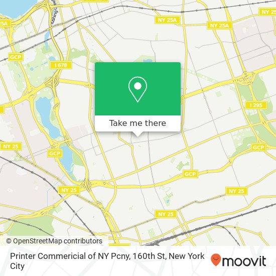 Mapa de Printer Commericial of NY Pcny, 160th St
