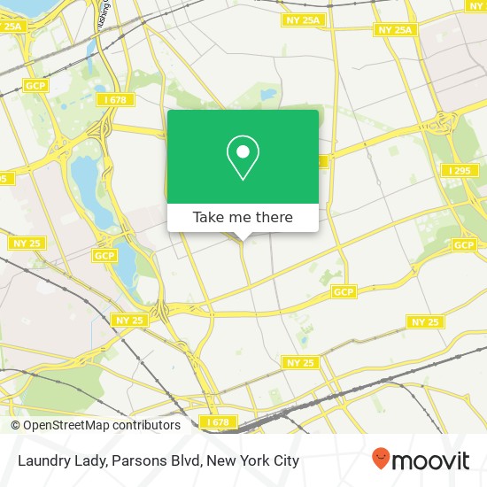 Mapa de Laundry Lady, Parsons Blvd