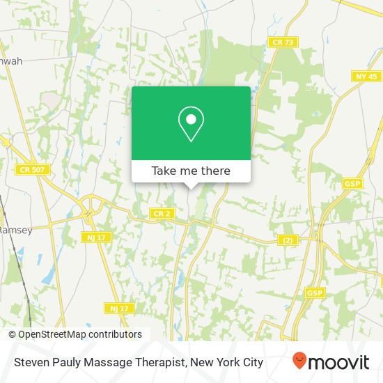 Steven Pauly Massage Therapist, W Saddle River Rd map