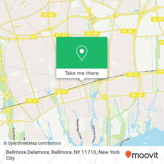 Mapa de Bellmore Delamore, Bellmore, NY 11710