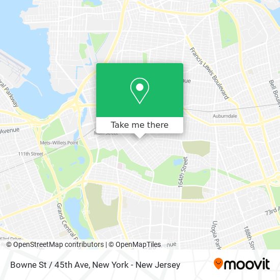 Mapa de Bowne St / 45th Ave