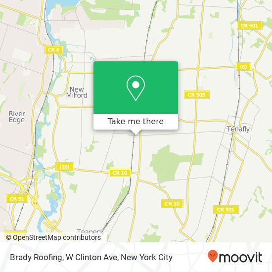 Brady Roofing, W Clinton Ave map