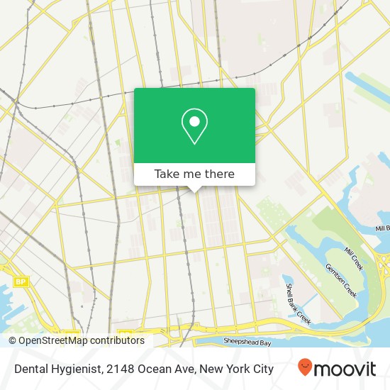 Mapa de Dental Hygienist, 2148 Ocean Ave