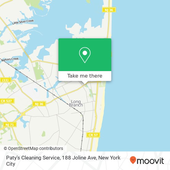 Mapa de Paty's Cleaning Service, 188 Joline Ave