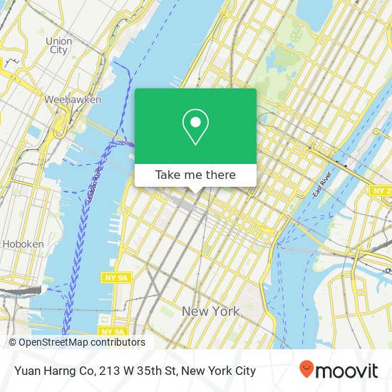 Yuan Harng Co, 213 W 35th St map